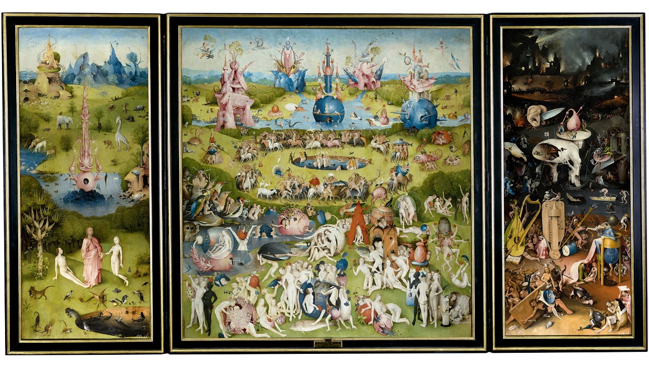hieronymus bosch, worldly pleasures painting