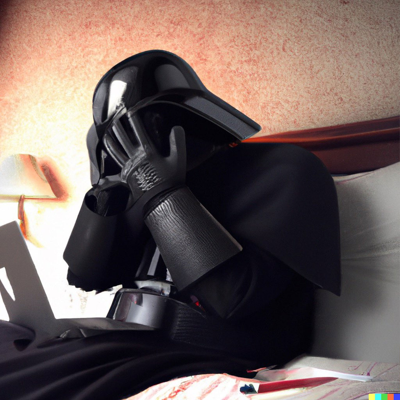 Darth Vader noticed that he was sending an email with no attachments.