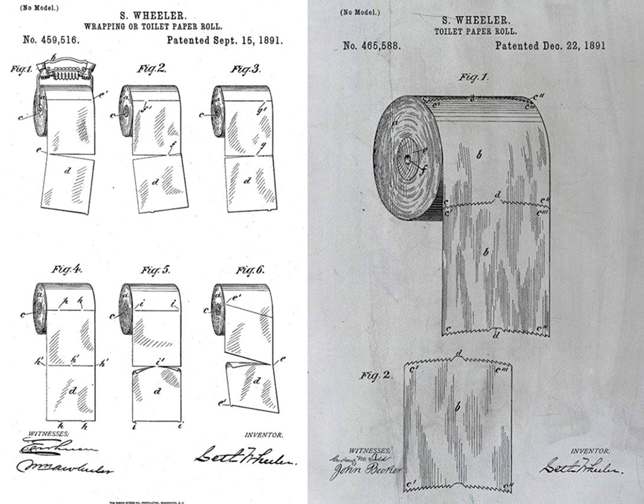 toilet paper patent