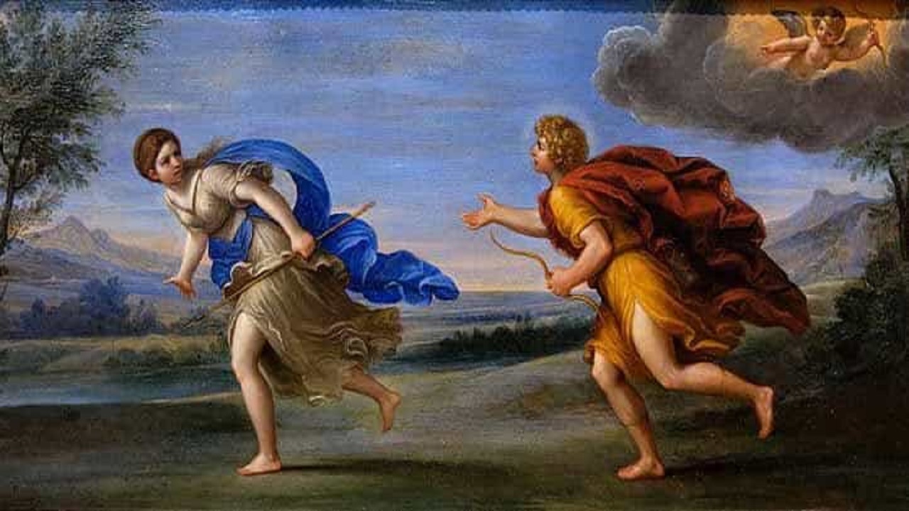 The tragic legend of Apollo and Daphne