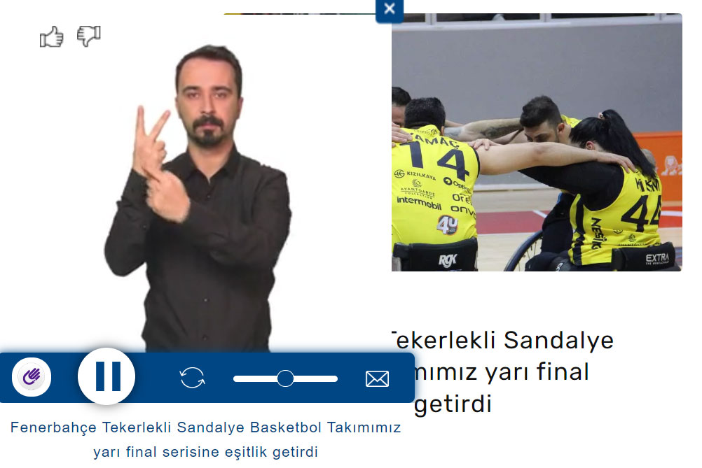 fenerbahce sign language translation