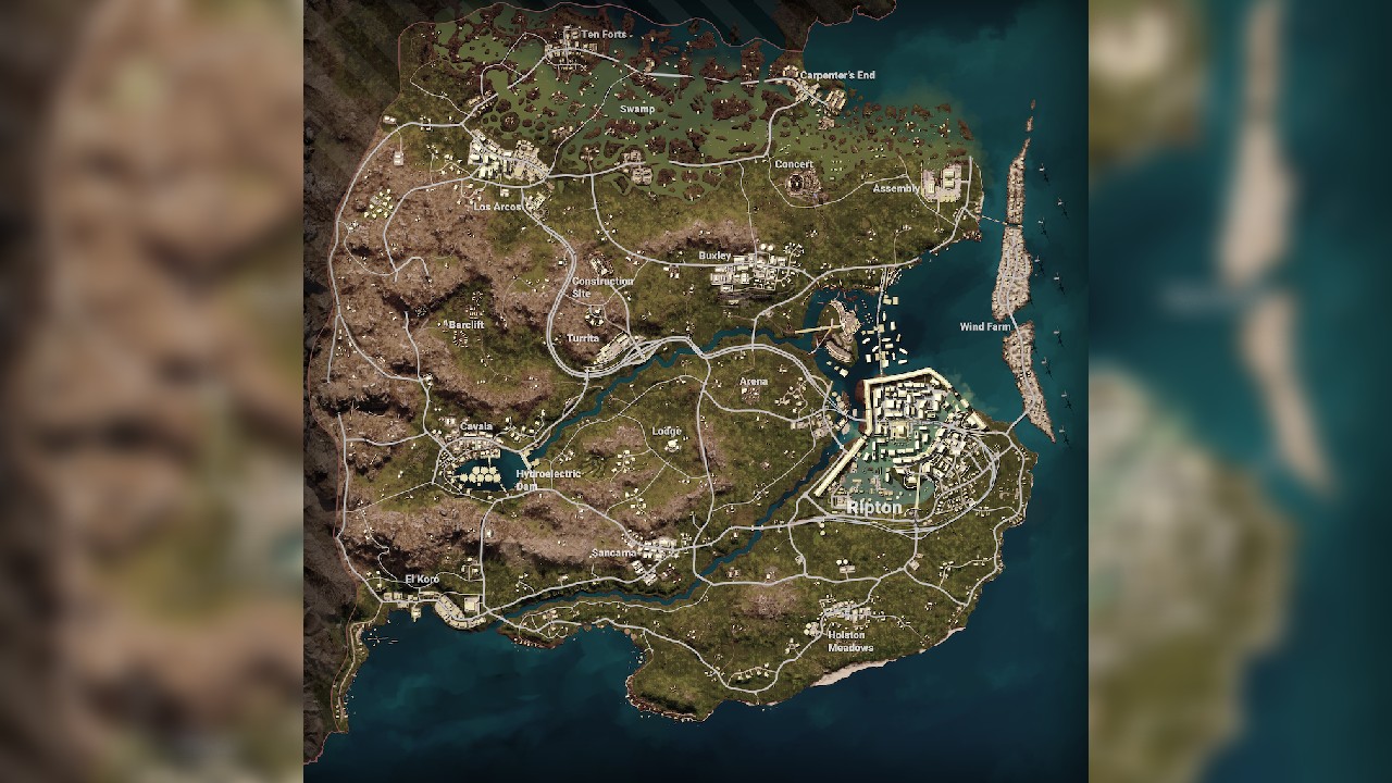 PUBG Deston map