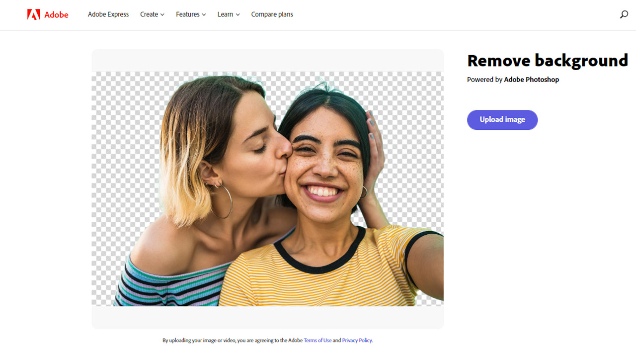 Adobe Express background removal