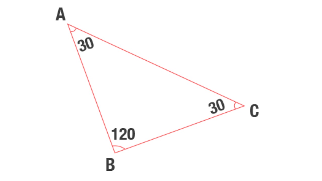 30 - 30 - 120 üçgeni
