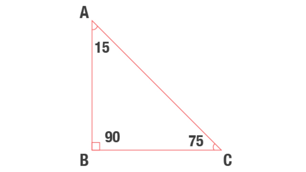 15 - 75 - 90 üçgeni