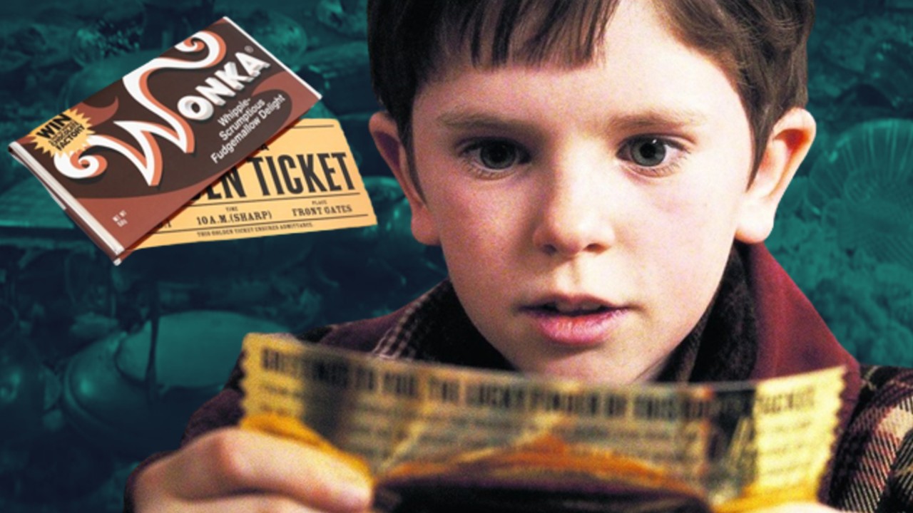 Golden Ticket Willy Wonka chocolate