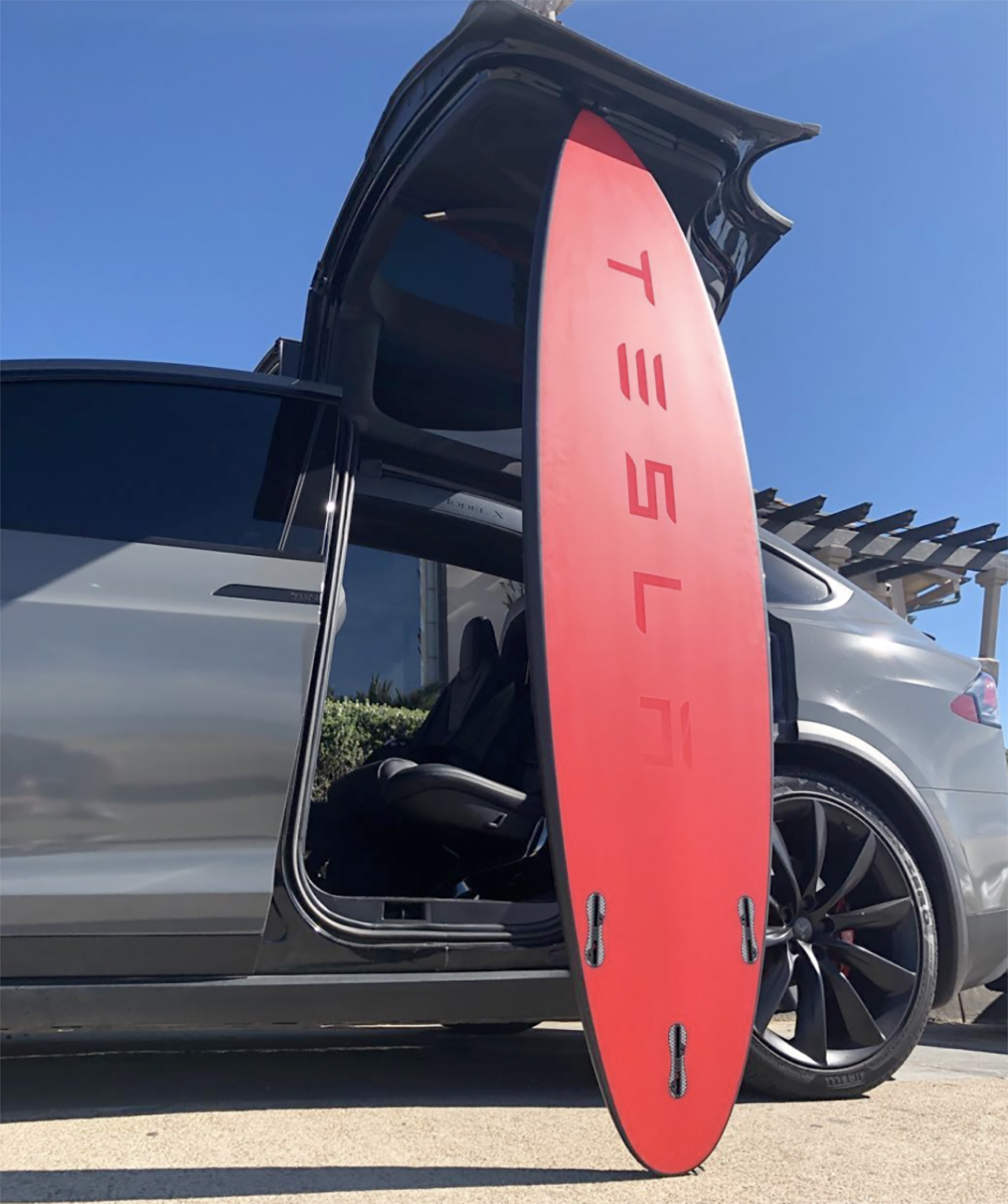 Tesla surfboard