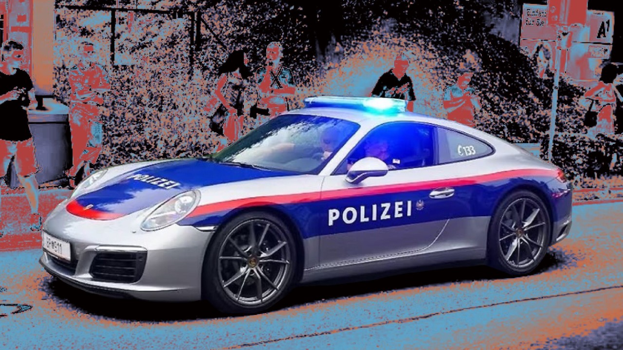 porsche police car
