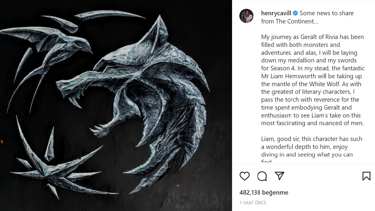 The Witcher Dizisinin Başrolü Henry Cavill, 4. Sezonda Olmayacağını Doğruladı: Yerine Gelecek İsmi de Açıkladı!