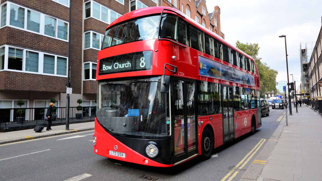 double decker bus england