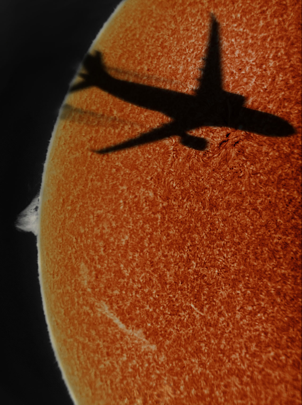 airplane sun
