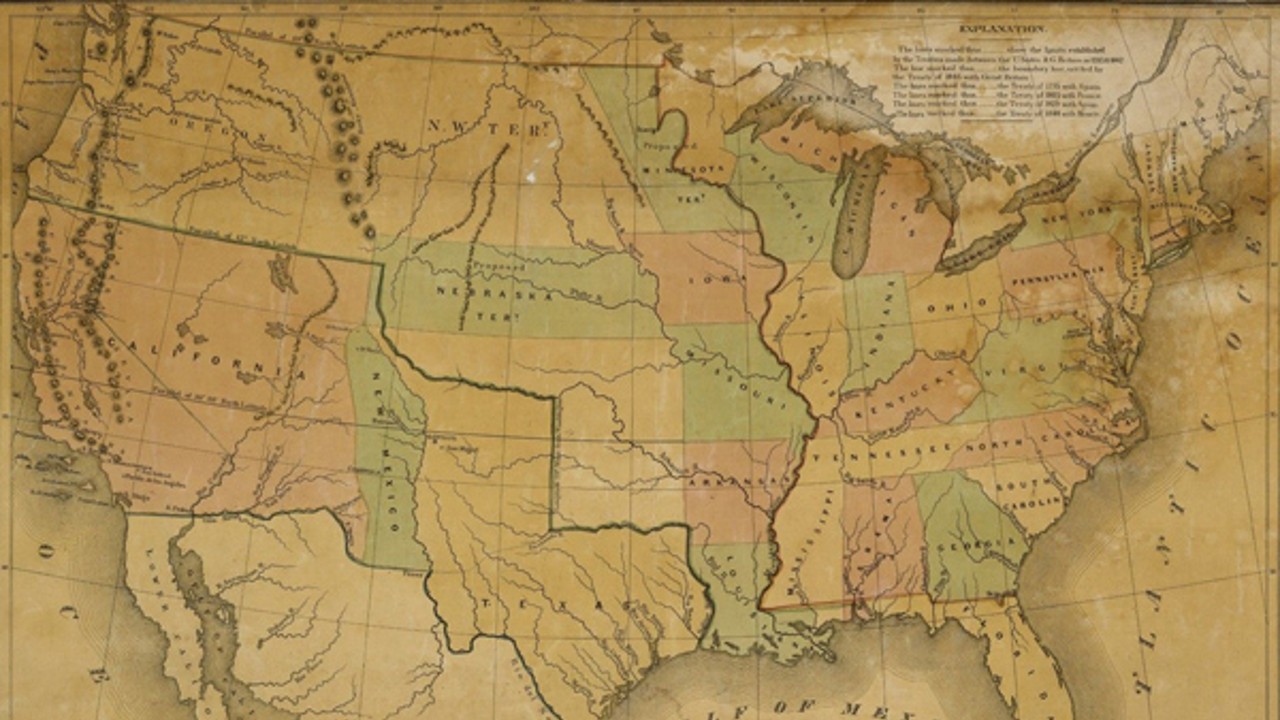 Treaty of Guadalupe Hidalgo map