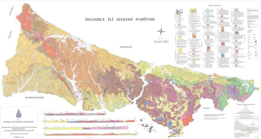 istanbul geology map