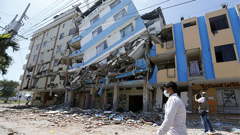 depremde yıkılan bina