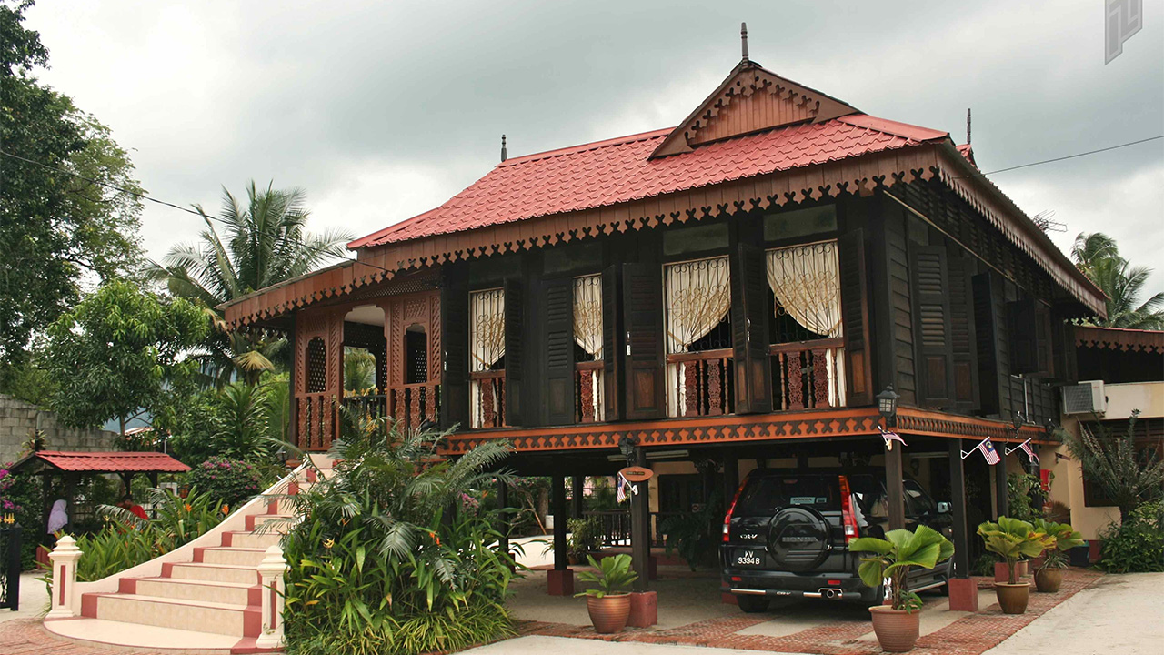 Tailand yükseltilmiş ev
