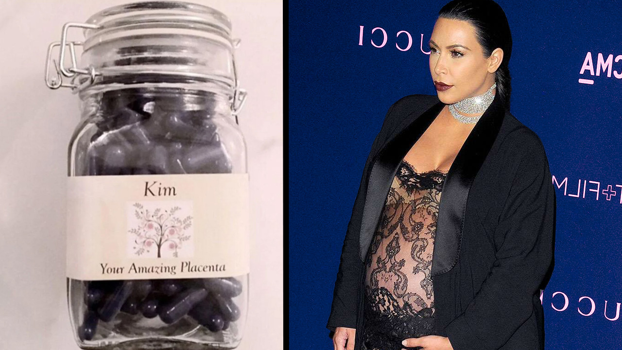 Kim Kardashian placenta