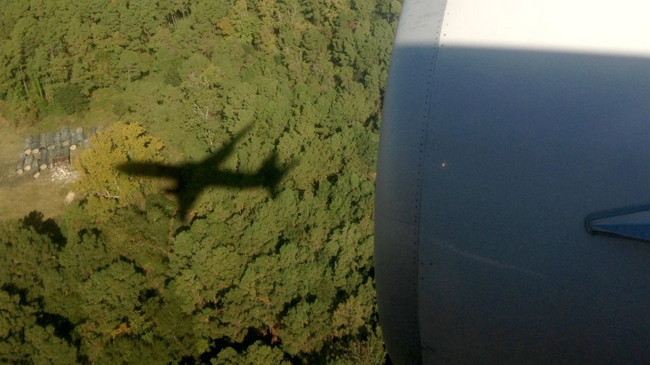 airplane shadow