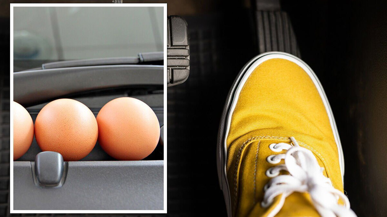 Putting an egg under the gas pedal