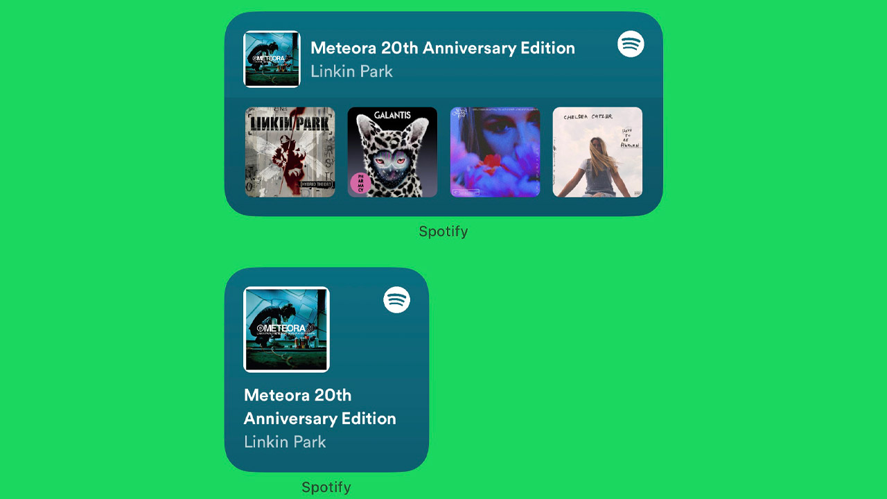 Spotify home screen widget ios