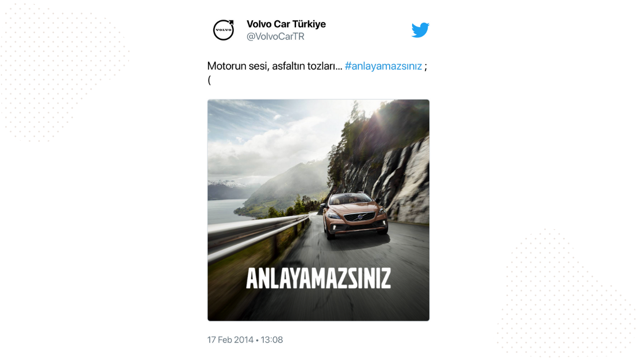 Volvo Twitter Post