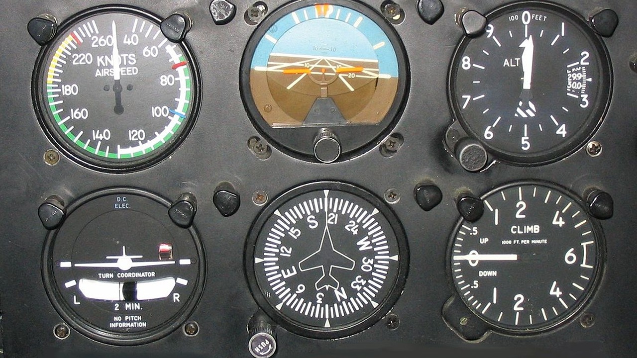 uçak gösterge paneli