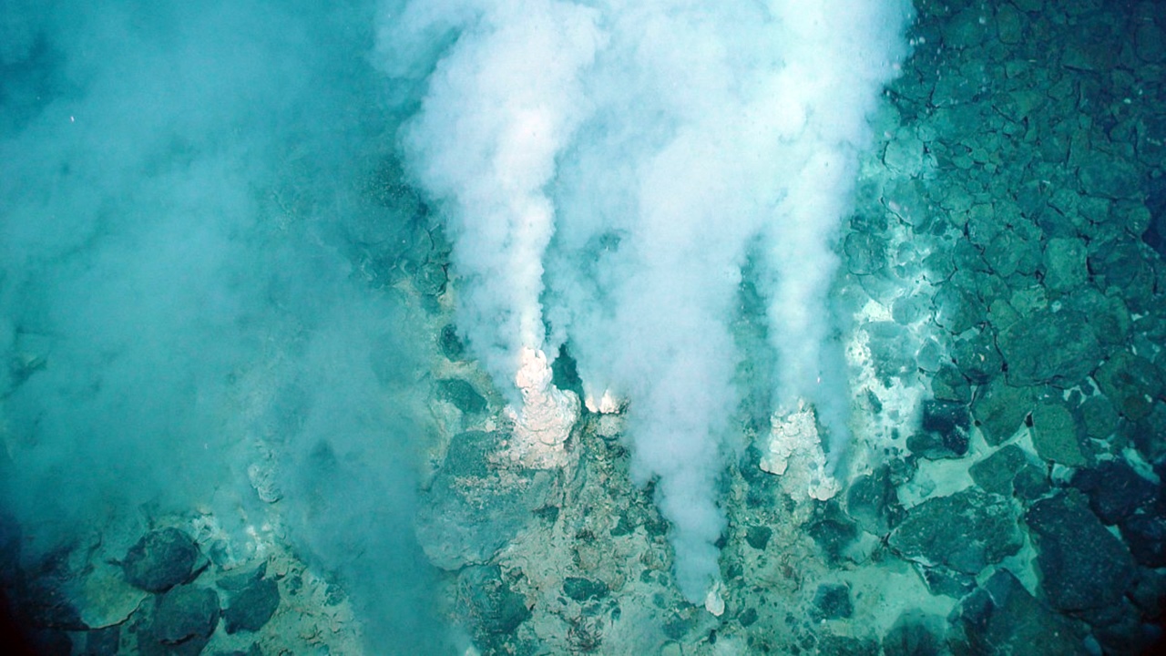 volcanic hot springs on the ocean floors