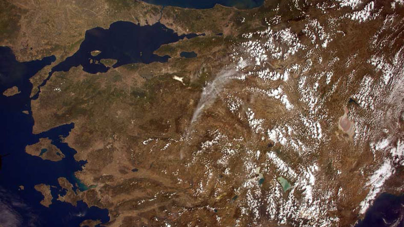 Türkiye uzaydan görüntüsü
