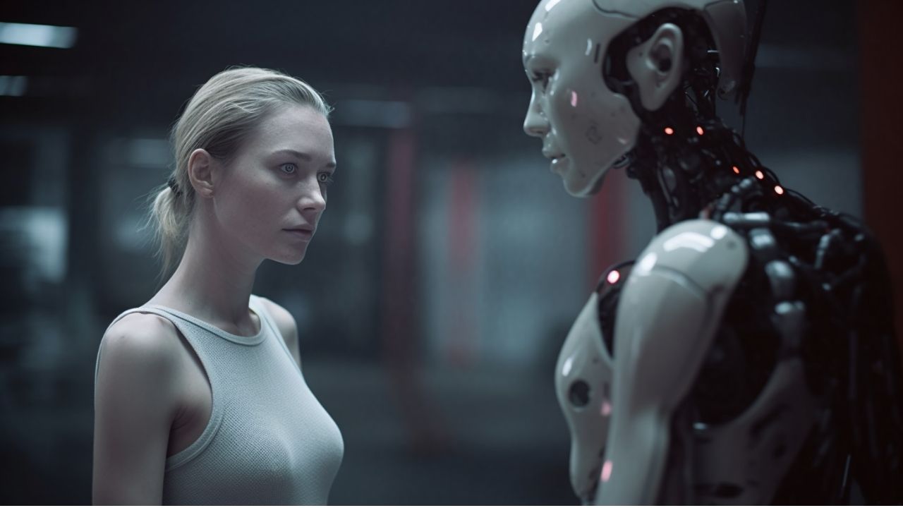 robot ve insan