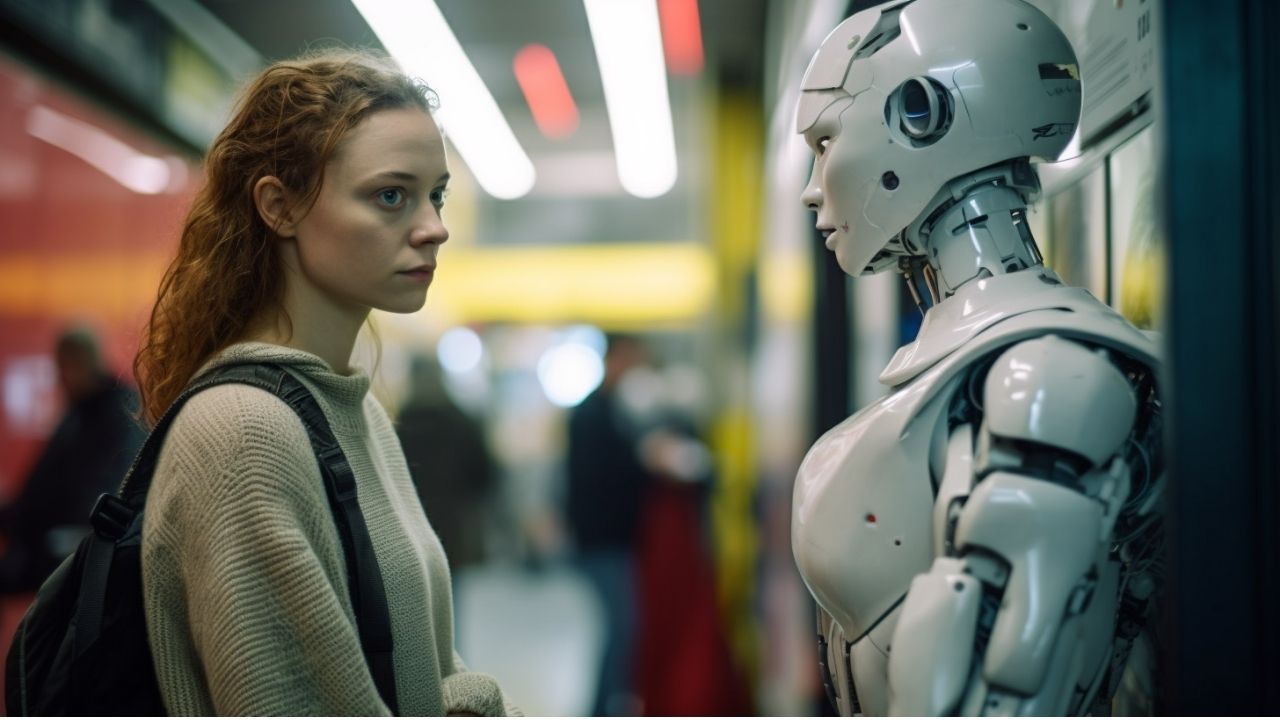 insan benzeri robot ve kadın