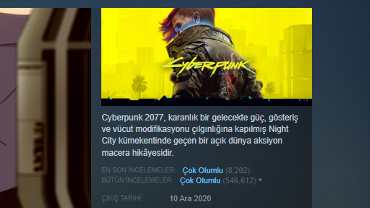 Cyberpunk 2077, Çıkışından Yıllar Sonra Steam'de 