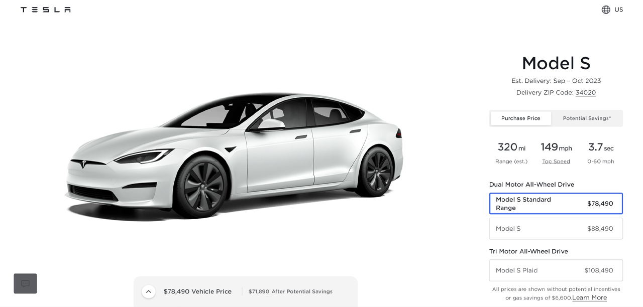Tesla Model S ucuz versiyon