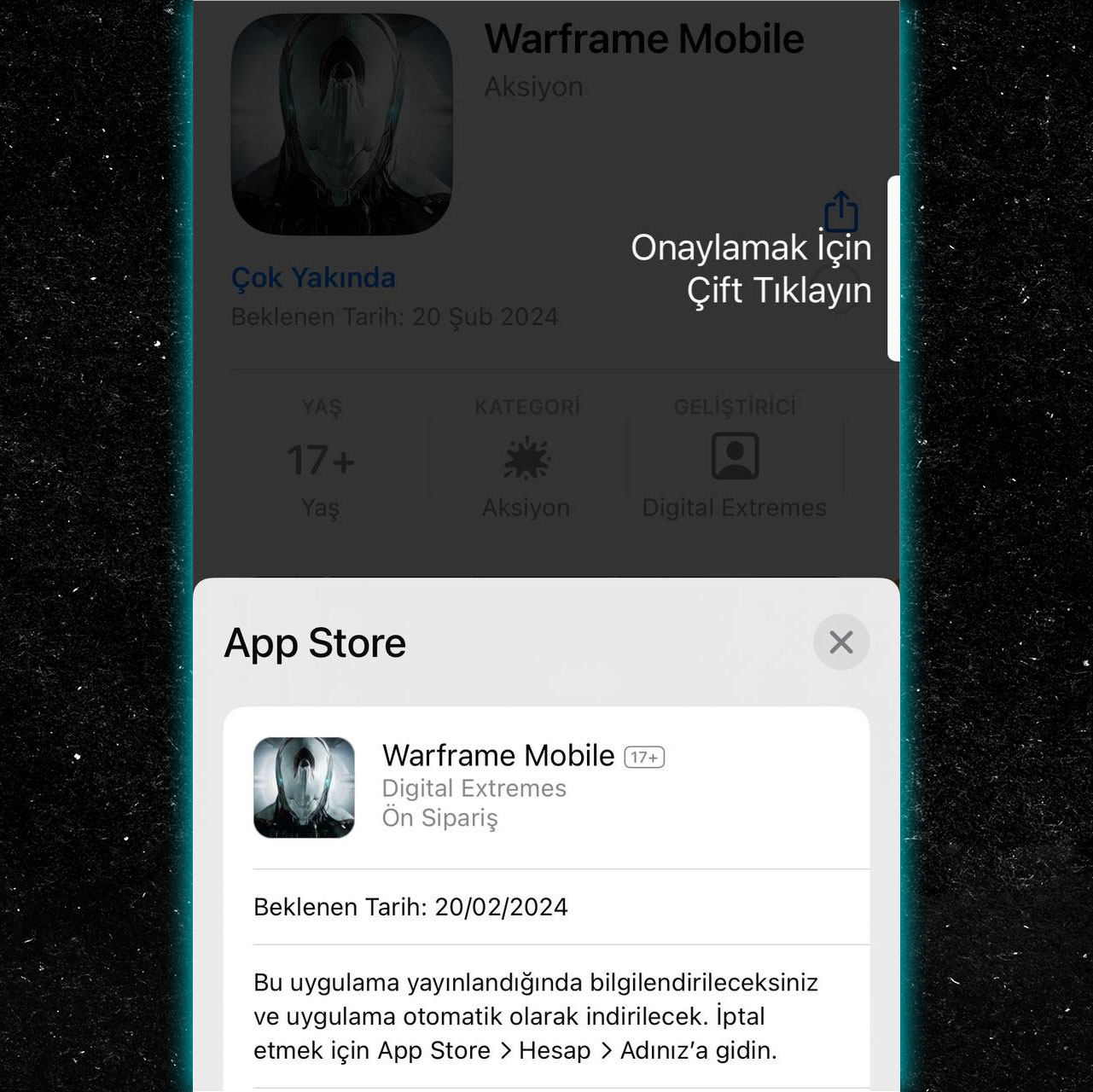Warframe iOS ön sipariş