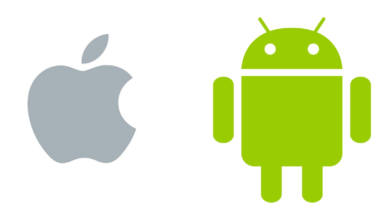 ios ve android logoları
