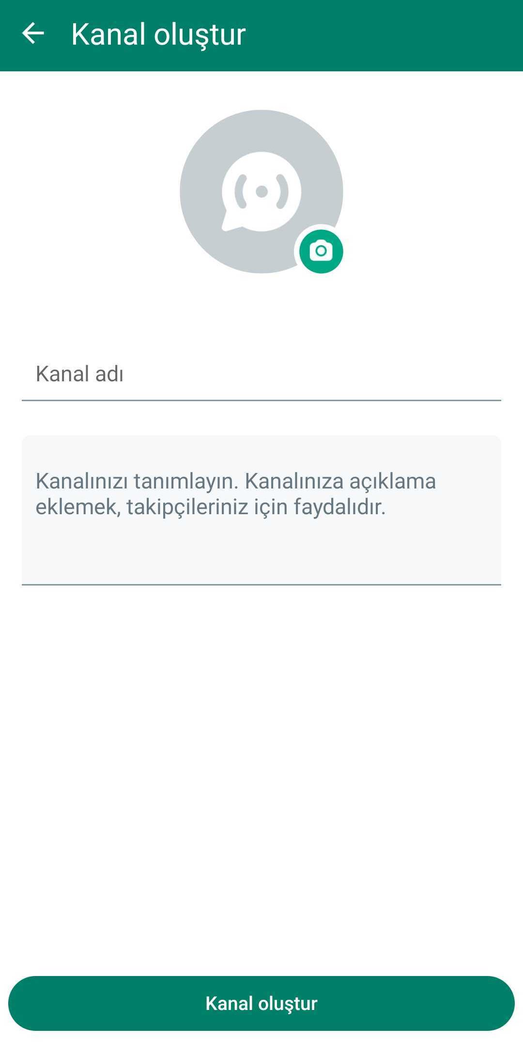 WhatsApp Kanal Oluşturma