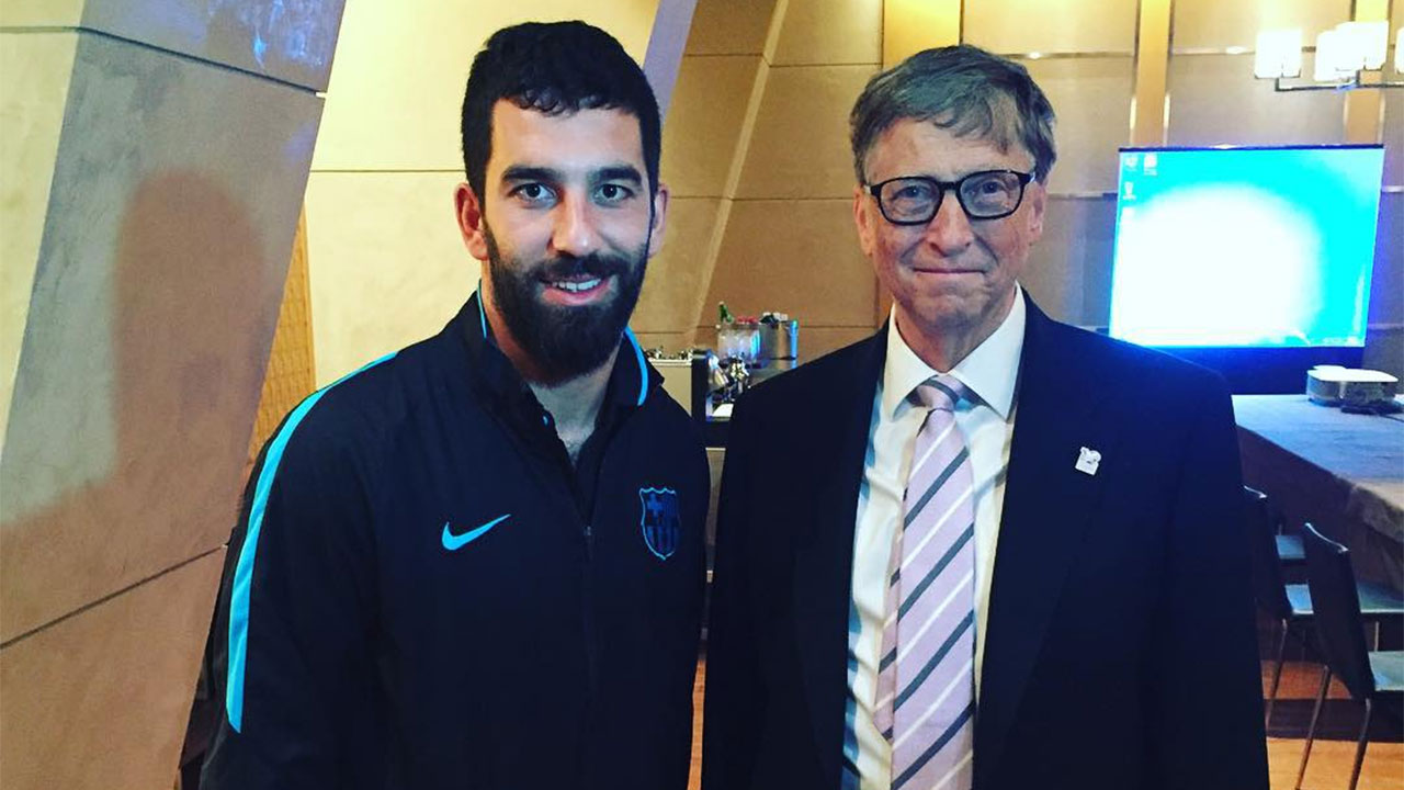 Arda Turan and Bill Gates