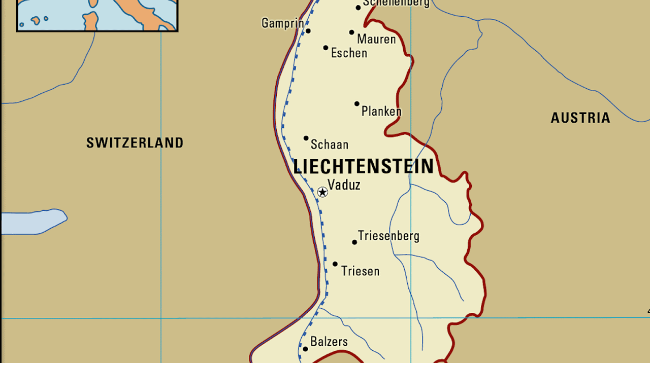 liechtenstein map