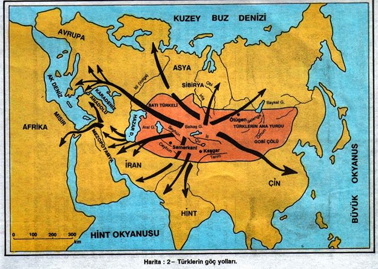 orta asya türkiye haritası