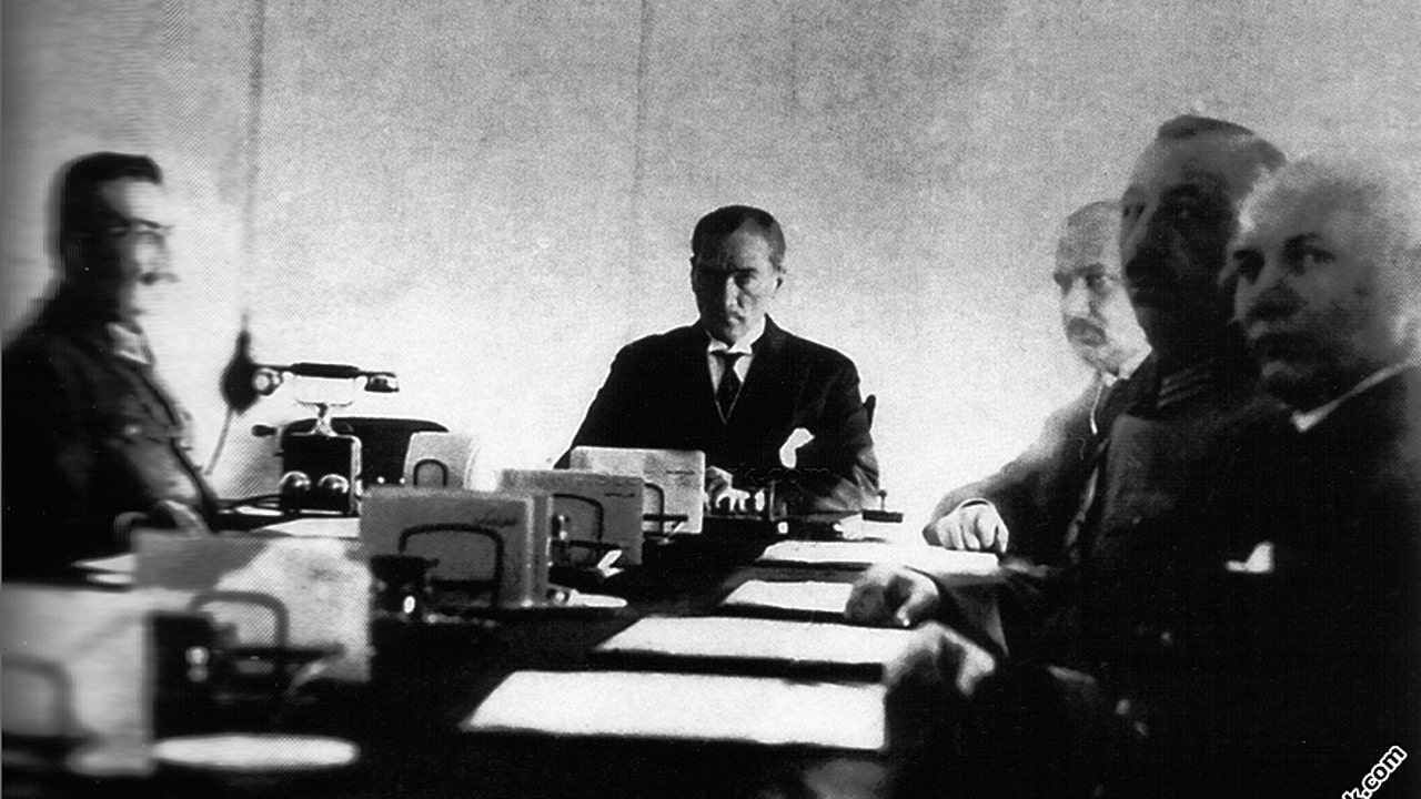 Ataturk while working