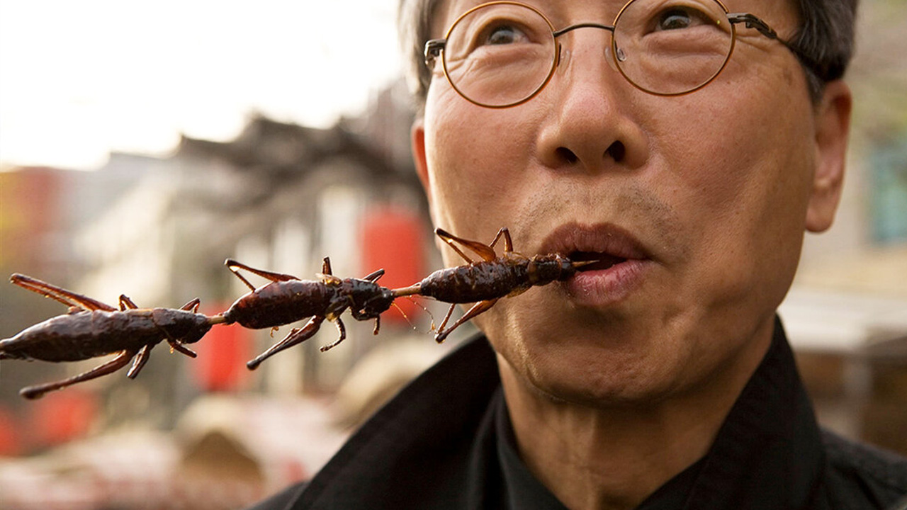 eat grasshoppers