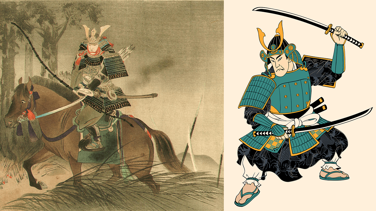 Japonya samuraylar, at üstünde samuray, Samuray, Japon samuray