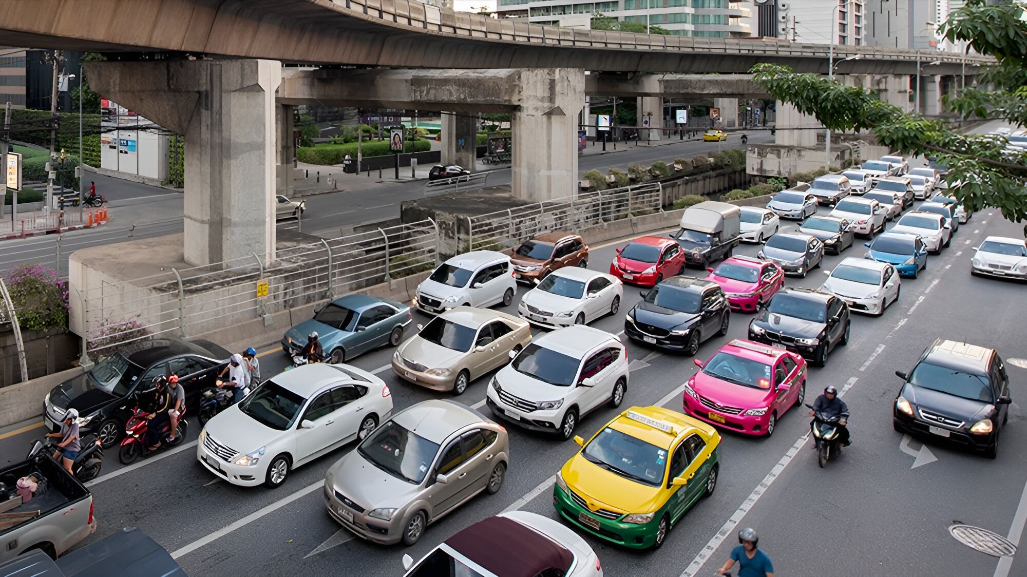 Tayland trafik, tayland soldan akan trafik