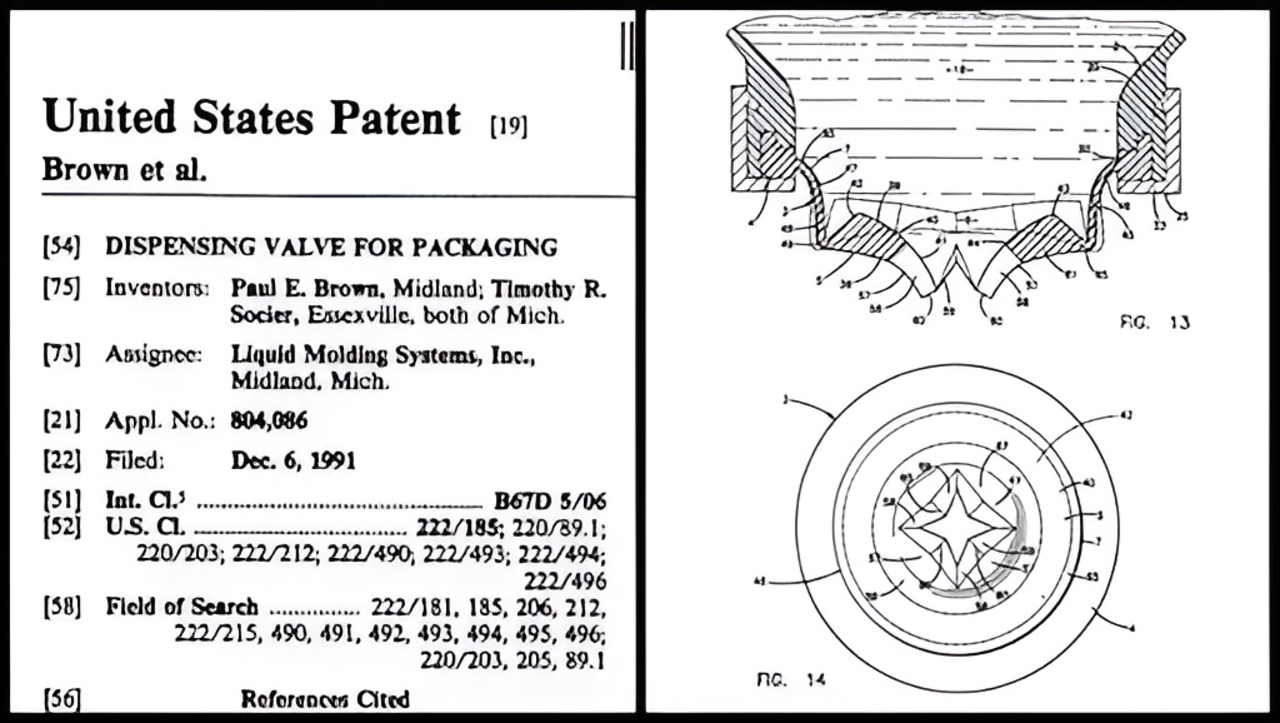 Paul Brown Ketchup Valve Patent