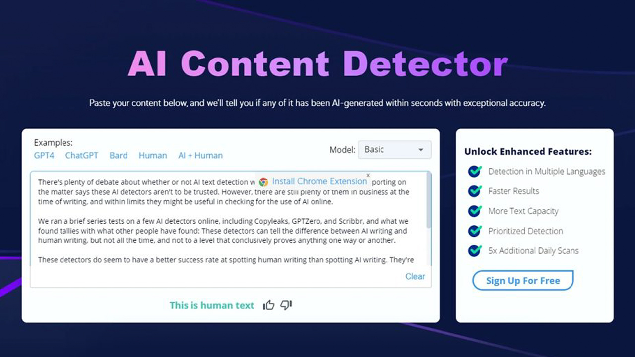 artificial intelligence detection software