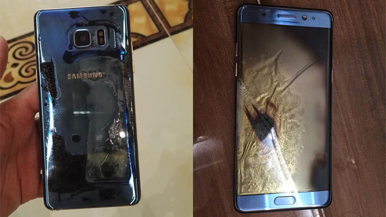 Samsung Galaxy Note 7 battery explosion