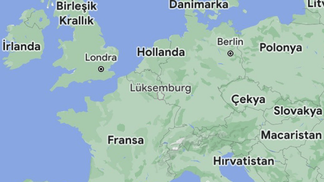 Luxembourg location on the map