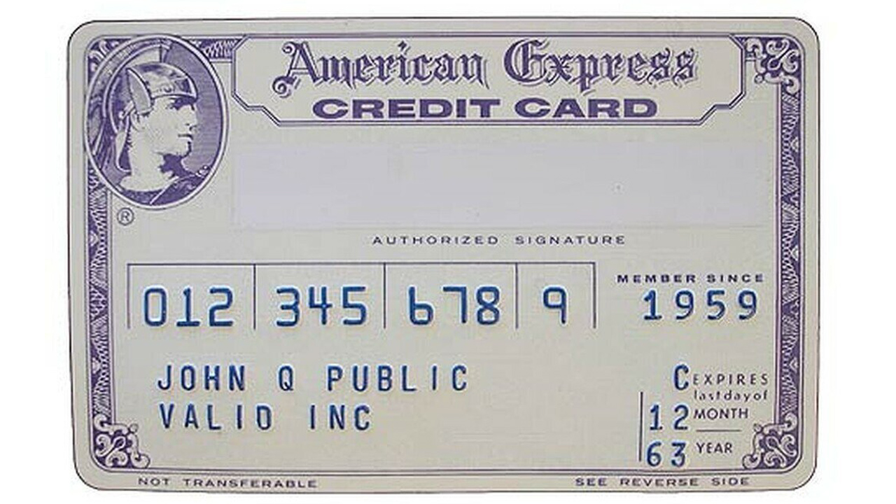 ilk American Express kartı