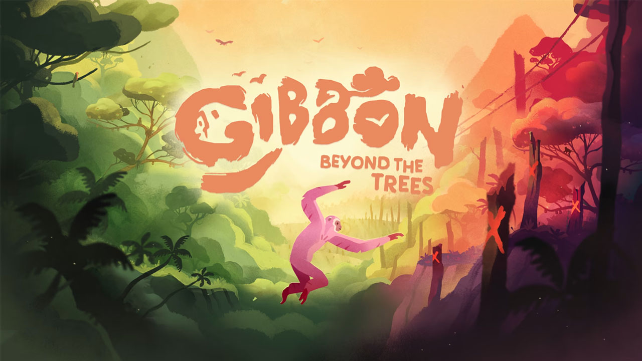 Gibbon au-delà des arbres