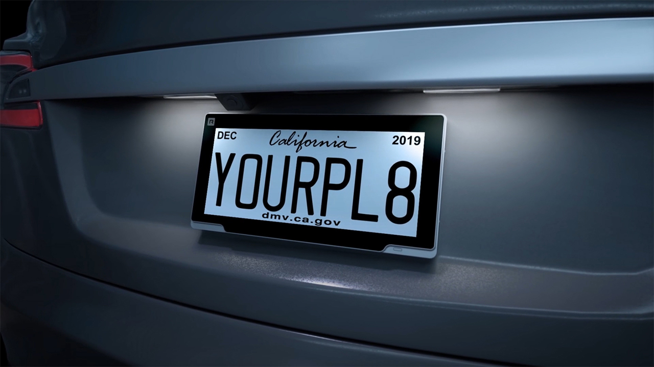 America digital license plate