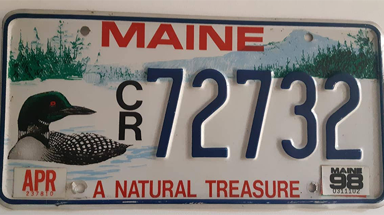 maine america license plate