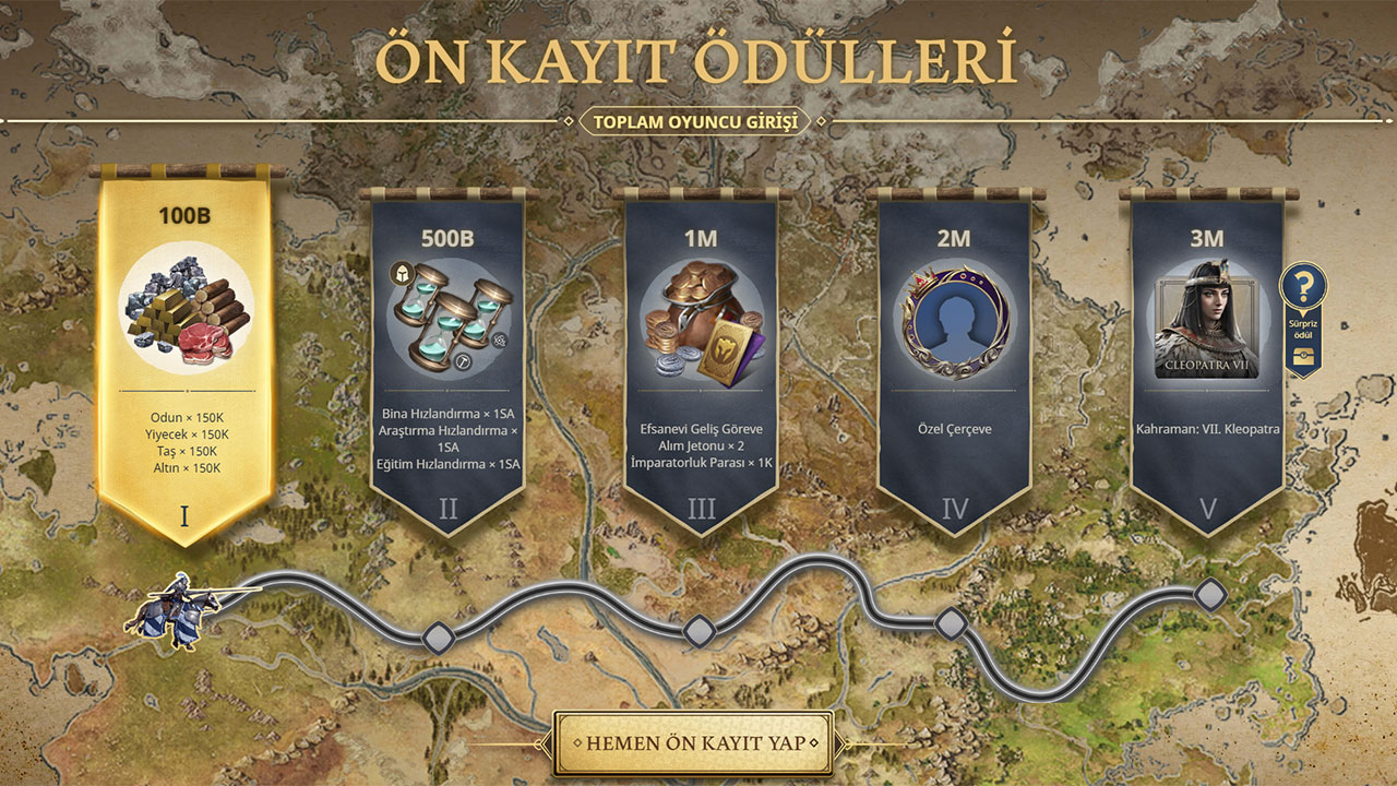Age of Empires Mobile ön kayıt ödülleri